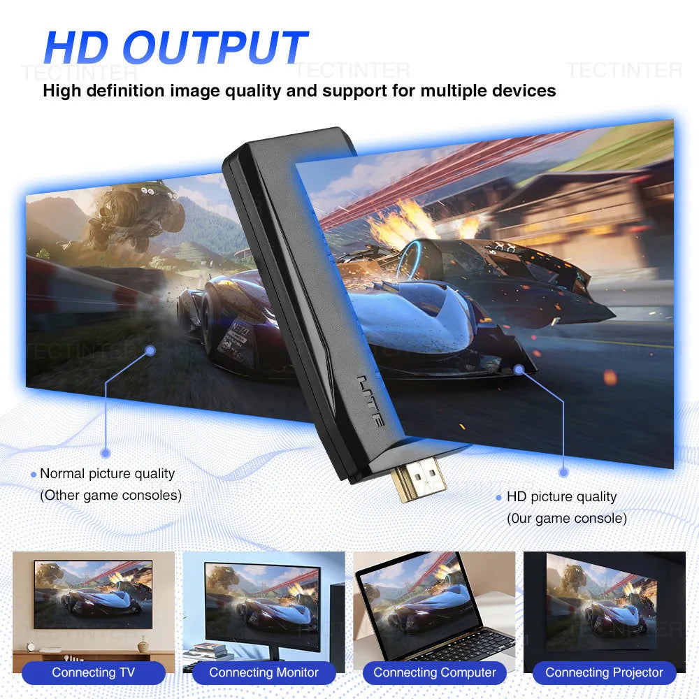 Arcade Video Game Console with TV Game Stick Built-in 41000+Games 128G For MAME/Sega/PS1/ATARI/GBA